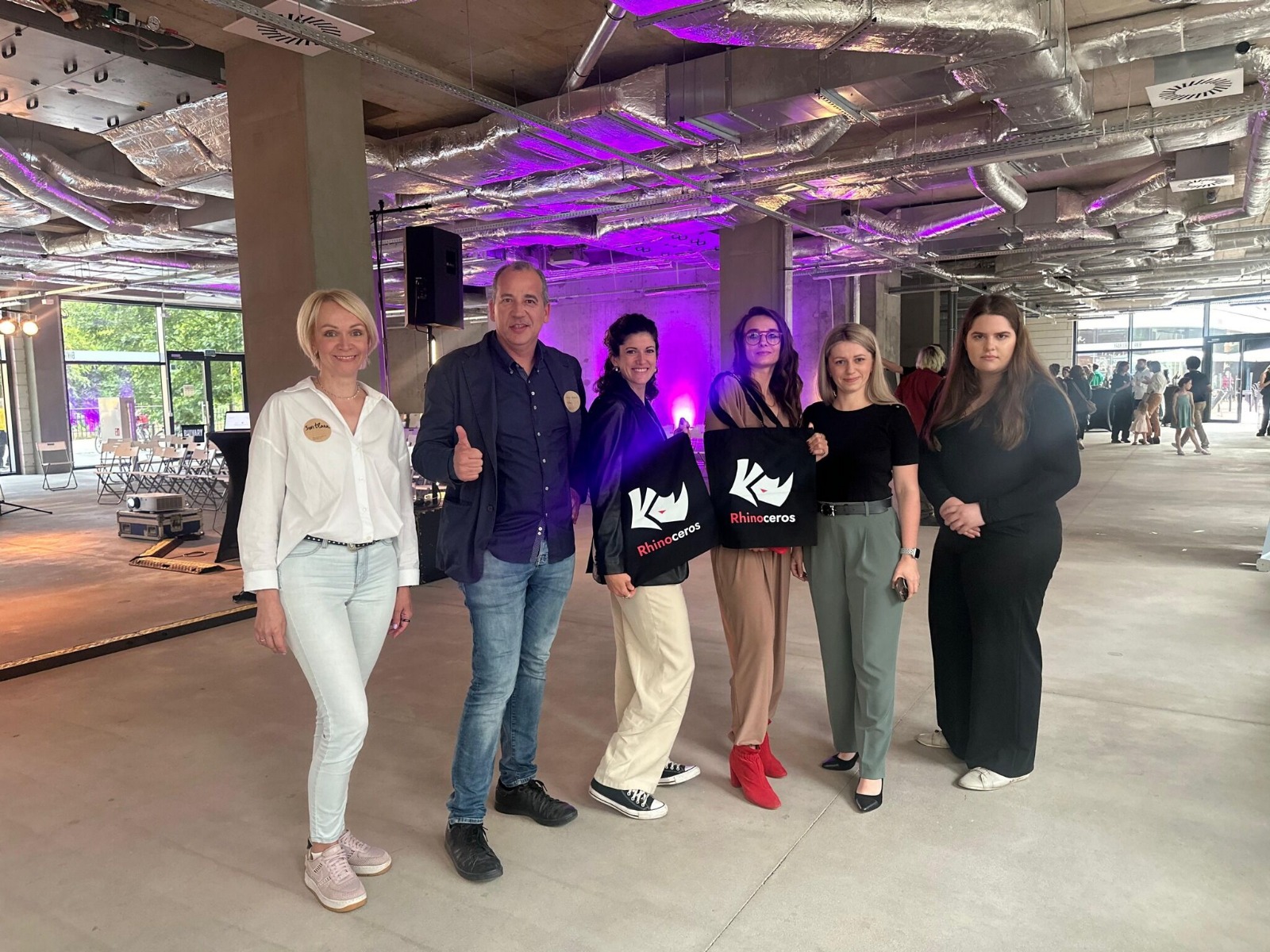 With the McNeel Europe team at a Rhinoceros event